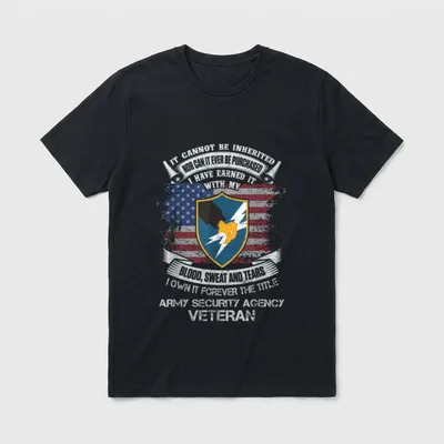 Military Service Security Officer T-Shirt – Classic T-Shirt in Black