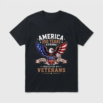 American Veteran Anniversary T-Shirt – Classic T-Shirt in Black