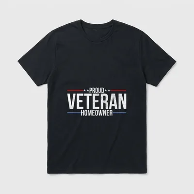 Proud Veteran Homeowner Shirt – Classic T-Shirt in Black