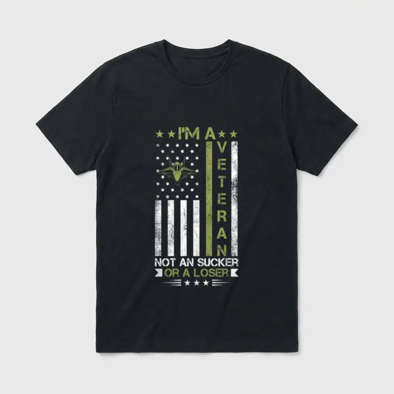 I'm a Veteran Not Sucker Perfect T-Shirt – Classic T-Shirt in Black