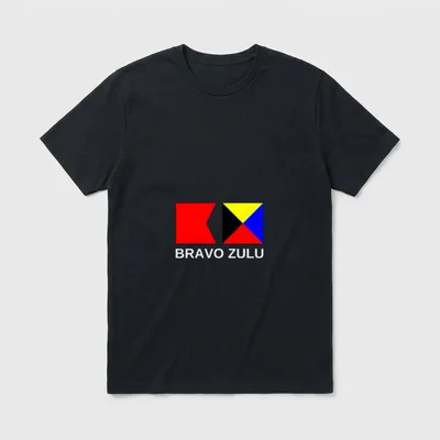 Military Red Signal Flag Veteran T-Shirt – Classic T-Shirt in Black