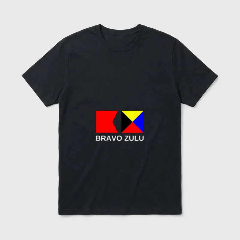 Military Red Signal Flag Veteran T-Shirt – Classic T-Shirt in Black