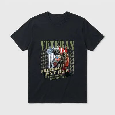 Free But It's Worth Fighting T-Shirt – Classic T-Shirt in Black