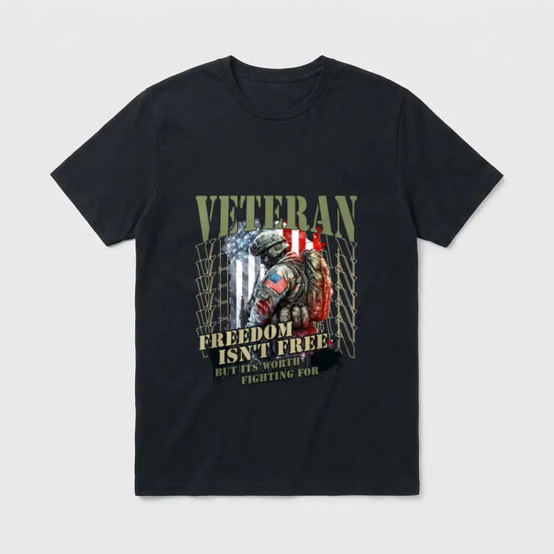 Free But It's Worth Fighting T-Shirt – Classic T-Shirt in Black