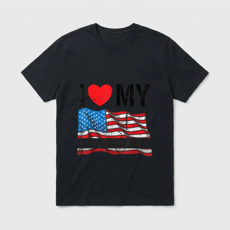 I Love My Veteran T-Shirt – Classic T-Shirt in Black