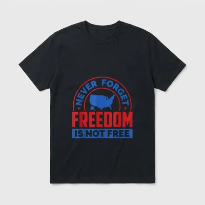 Freedom Is Not Free Veteran Day T-Shirt – Classic T-Shirt in Black