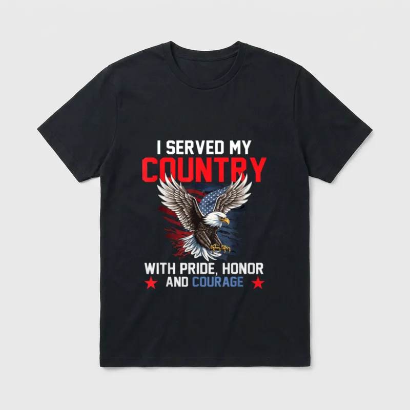 US Veteran Patriotic T-Shirt – Classic T-Shirt in Black