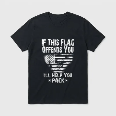 Offends You I'll Help Pack Veteran T-Shirt – Classic T-Shirt in Black