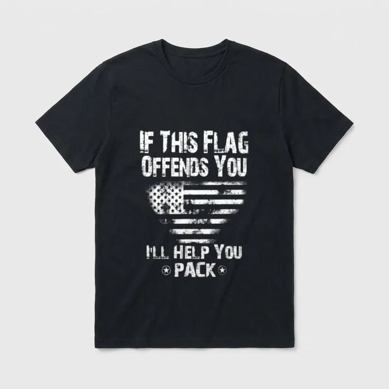 Offends You I'll Help Pack Veteran T-Shirt – Classic T-Shirt in Black