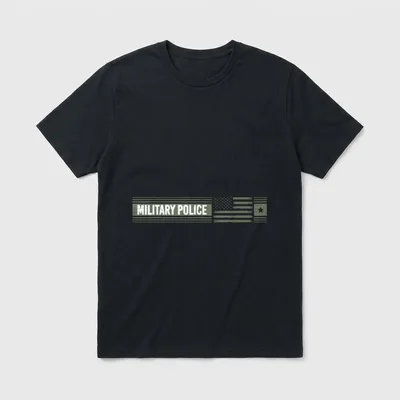 Military Police American Flag T-Shirt – Classic T-Shirt in Black