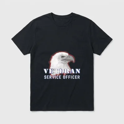 Veteran Service Officer Eagle T-Shirt – Classic T-Shirt in Black