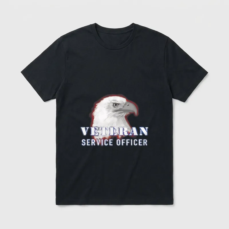 Veteran Service Officer Eagle T-Shirt – Classic T-Shirt in Black