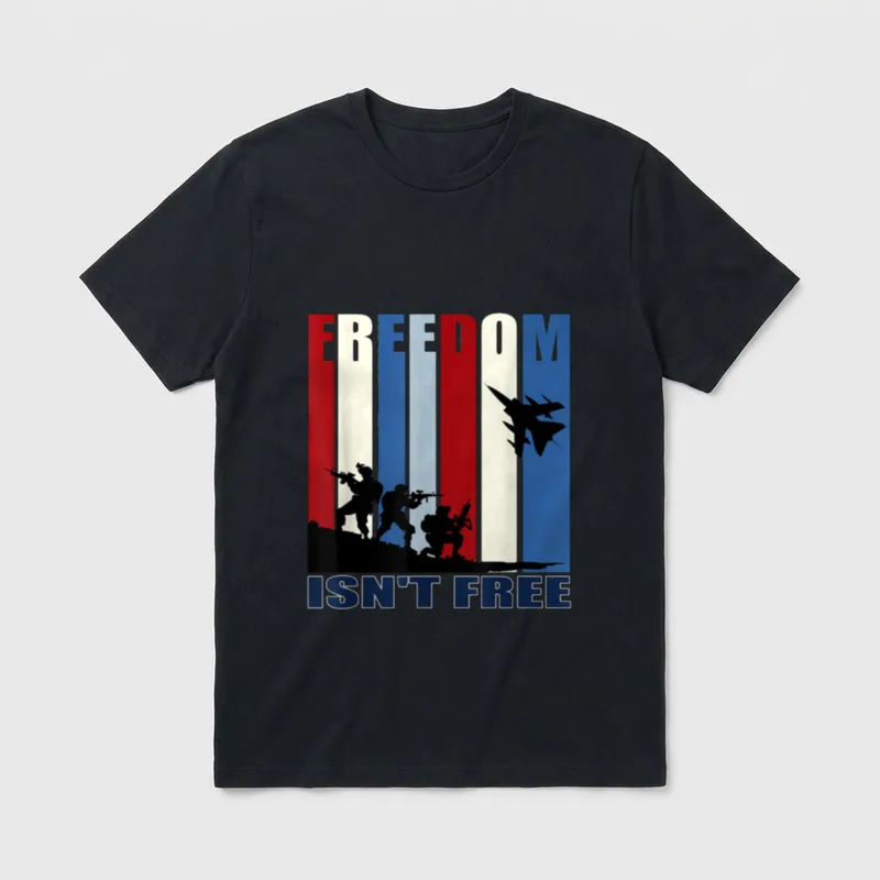Free Active Duty Veteran Military Support T-Shirt – Classic T-Shirt in Black