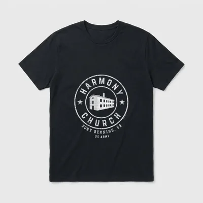 Fort Benning Georgia Retro T-Shirt – Classic T-Shirt in Black