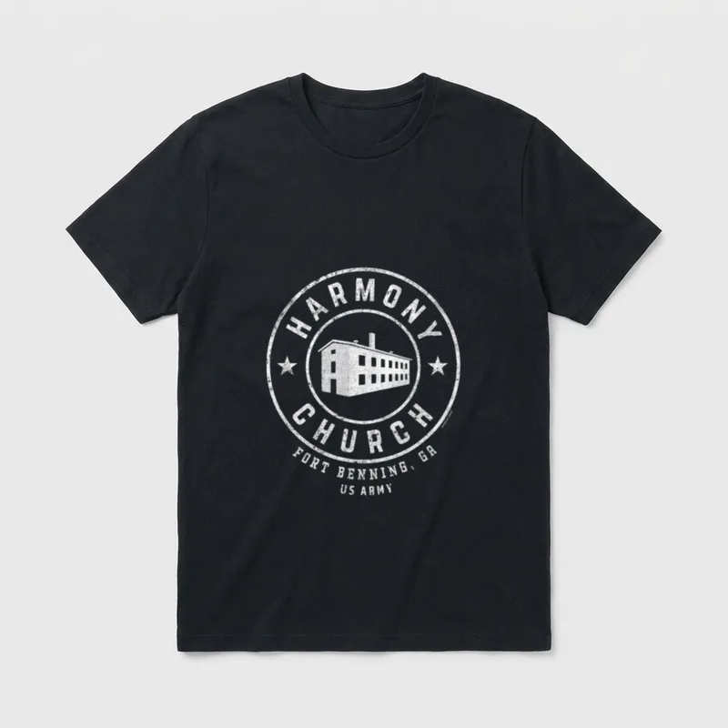 Fort Benning Georgia Retro T-Shirt – Classic T-Shirt in Black
