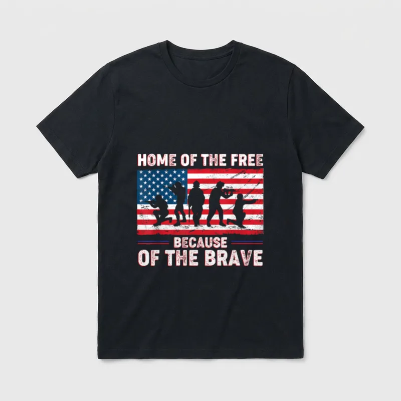 Proud Veteran Patriotic T-Shirt – Classic T-Shirt in Black