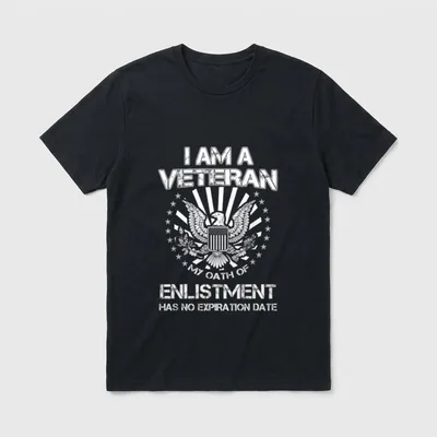 Veteran Oath No Expiration T-Shirt – Classic T-Shirt in Black