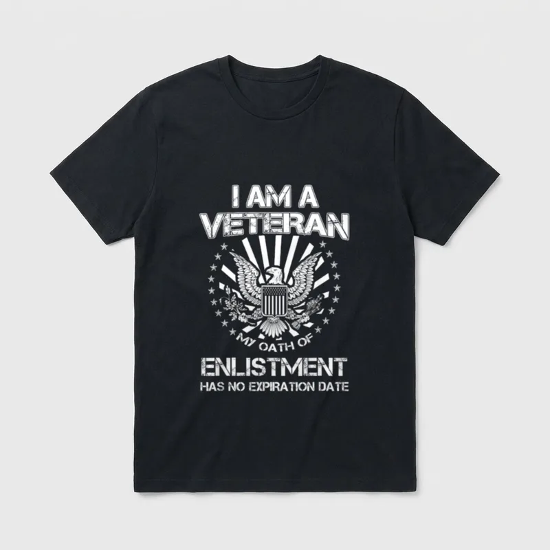Veteran Oath No Expiration T-Shirt – Classic T-Shirt in Black