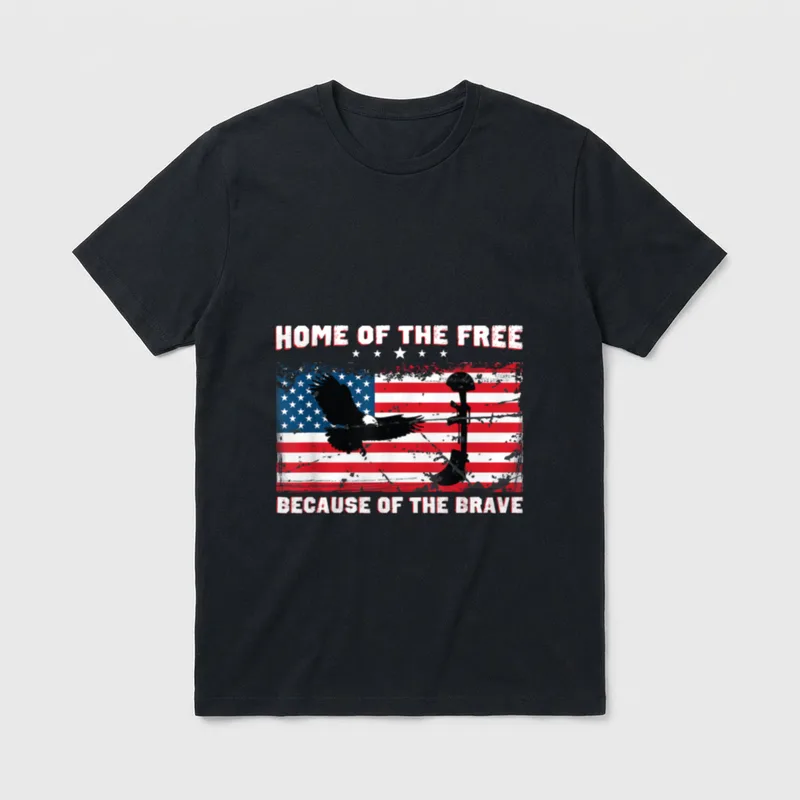 Proud Veteran Military Patriotic T-Shirt – Classic T-Shirt in Black