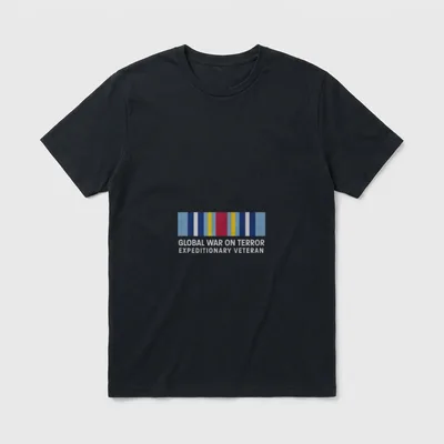 Global War Against Veteran T-Shirt – Classic T-Shirt in Black