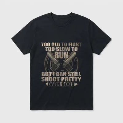 Military Veteran Funny Quote T-Shirt – Classic T-Shirt in Black