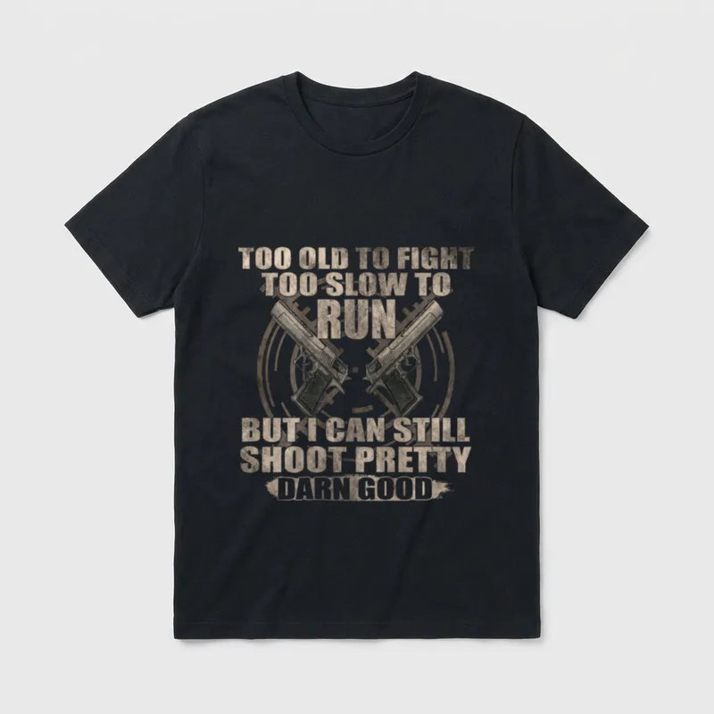 Military Veteran Funny Quote T-Shirt – Classic T-Shirt in Black