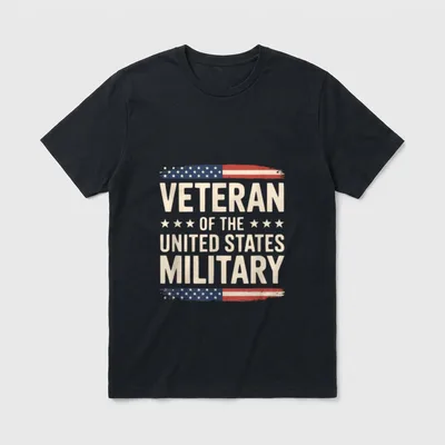 Veteran of The Military T-Shirt – Classic T-Shirt in Black