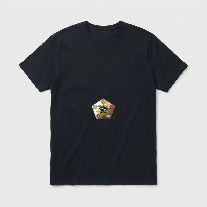 Joint Task Force Guantanamo Veteran T-Shirt – JTF-GITMO patch with military service branch seals – Classic T-Shirt in Black