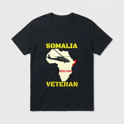 Somalia Mogadishu War Veteran T-Shirt – Classic T-Shirt in Black