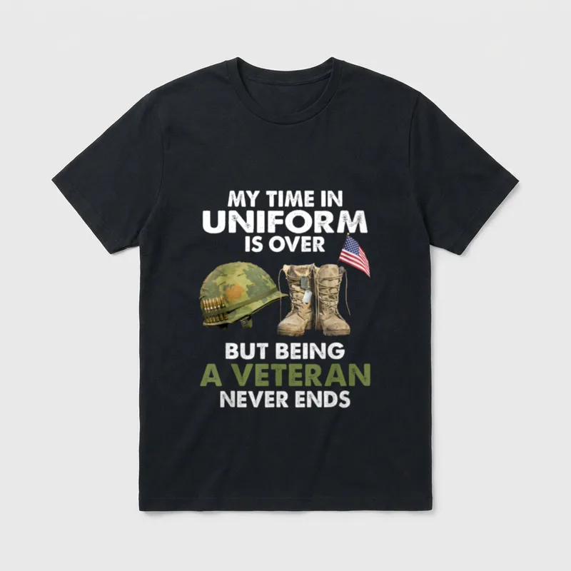 Veteran Service Pride T-Shirt – Classic T-Shirt in Black