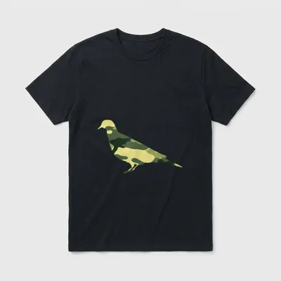 Military Veteran Pigeon T-Shirt – Classic T-Shirt in Black