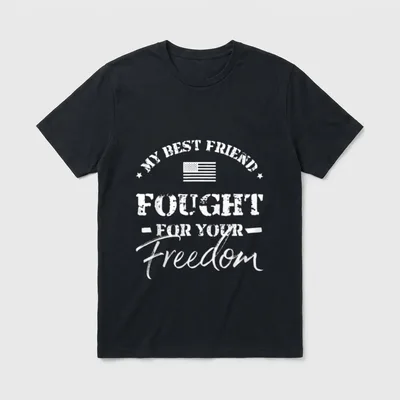 Best Friend Veteran T-Shirt – Classic T-Shirt in Black