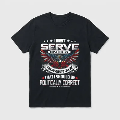 Veteran Patriotic Gift T-Shirt – Classic T-Shirt in Black