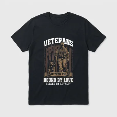 K9 Military Dog Veterans T-Shirt – Classic T-Shirt in Black