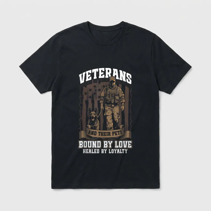 K9 Military Dog Veterans T-Shirt – Classic T-Shirt in Black