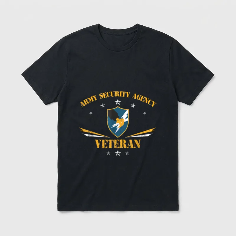 Security Agency Veteran T-Shirt – Classic T-Shirt in Black