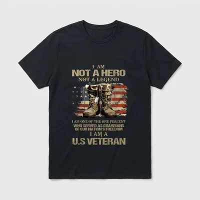 I Am Not A Hero T-Shirt – Classic T-Shirt in Black