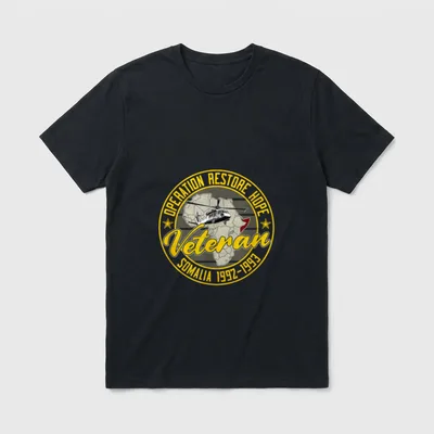 Somalia ORH Military Veteran T-Shirt – OPERATION RESTORE HOPE Veteran SOMALIA 1992-1993 – Classic T-Shirt in Black