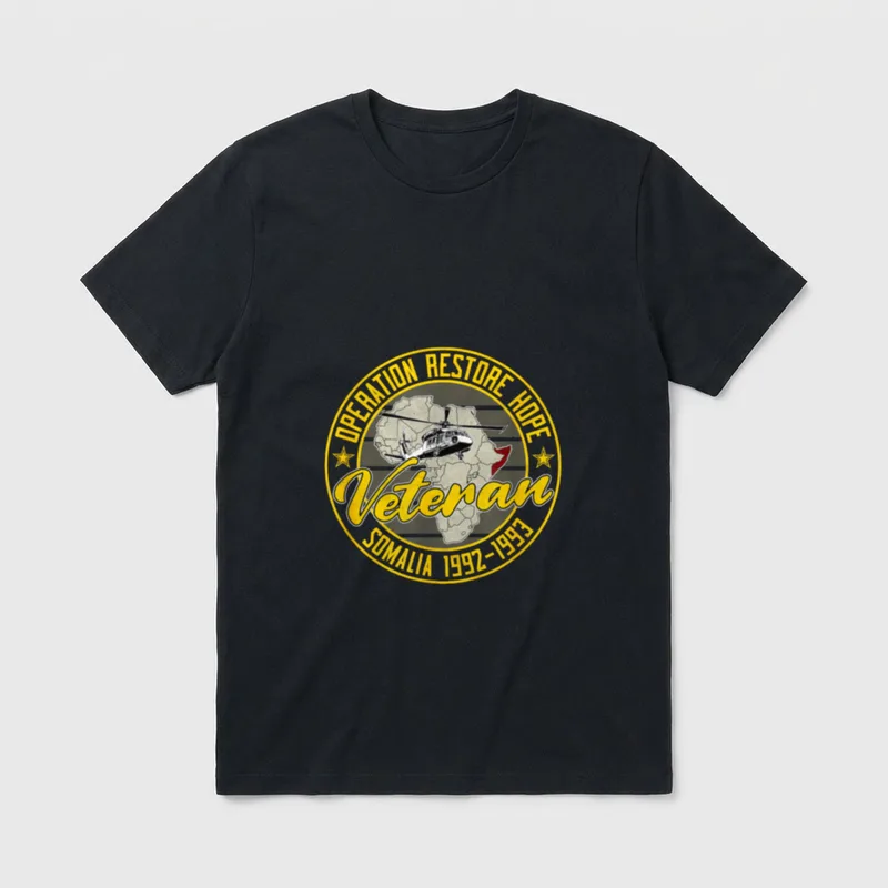 Somalia ORH Military Veteran T-Shirt – OPERATION RESTORE HOPE Veteran SOMALIA 1992-1993 – Classic T-Shirt in Black