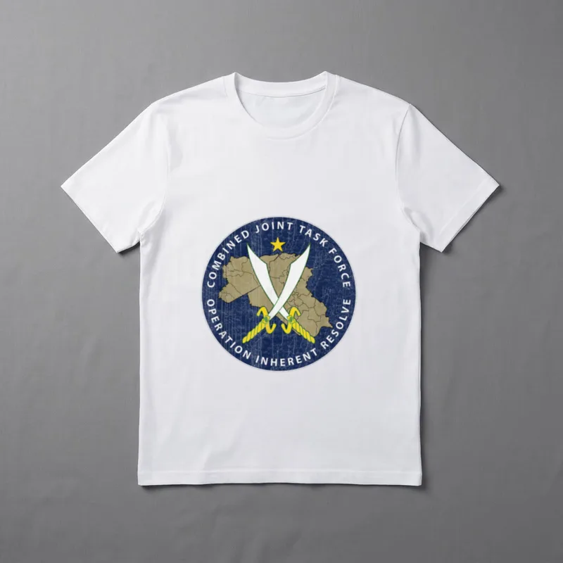 OIR Military Service Veteran T-Shirt – Combined Joint Task Force Operation Inherent Resolve seal – Classic T-Shirt in Black