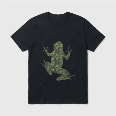 Military Veteran Bullfrog T-Shirt – Classic T-Shirt in Black