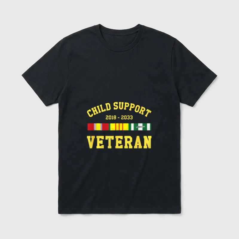 Proud Father Veteran T-Shirt – Classic T-Shirt in Black