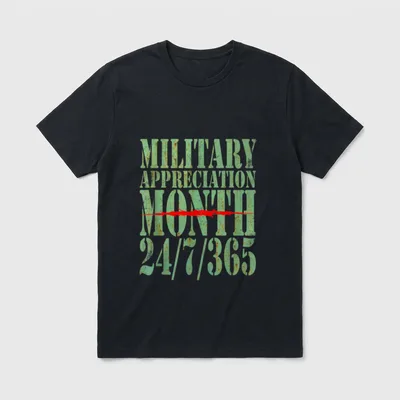 7 365 Veteran Appreciation T-Shirt – Classic T-Shirt in Black