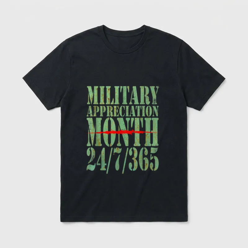 7 365 Veteran Appreciation T-Shirt – Classic T-Shirt in Black