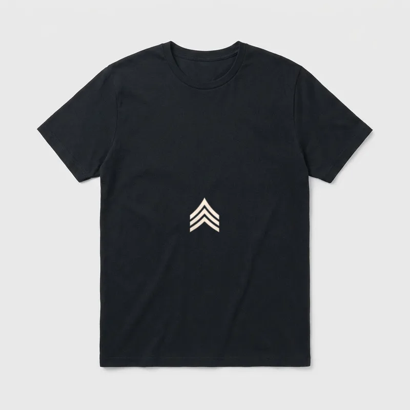 Sergeant Rank Military Veteran T-Shirt – Classic T-Shirt in Black