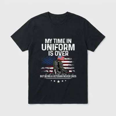 Veteran Pride Long Sleeve T-Shirt – Classic T-Shirt in Black