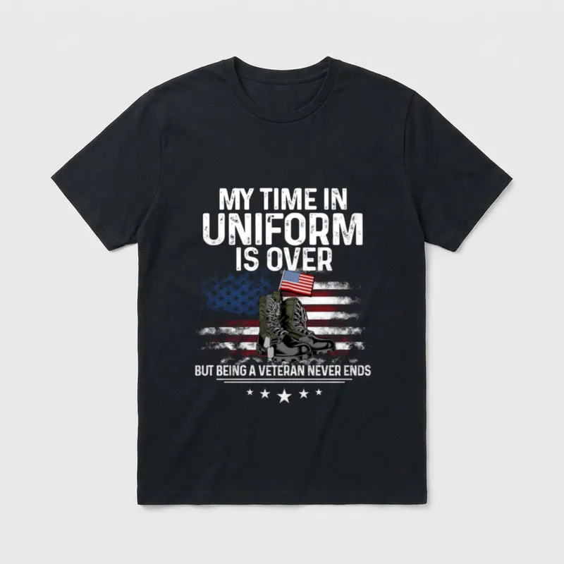 Veteran Pride Long Sleeve T-Shirt – Classic T-Shirt in Black