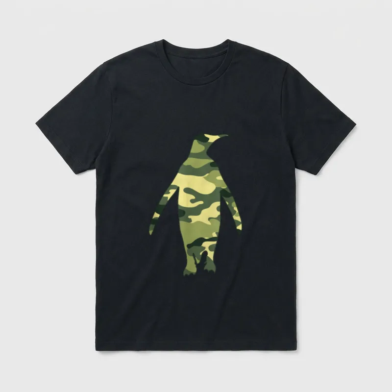 Men Print US Bird Animal Veteran T-Shirt – Classic T-Shirt in Black