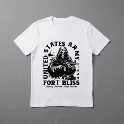 Military Base Texas TX Ft Bliss T-Shirt – Classic T-Shirt in Black