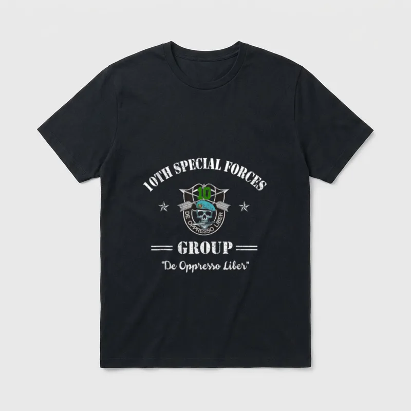 Tenth Special Unit Veteran 10th SFG T-Shirt – Classic T-Shirt in Black